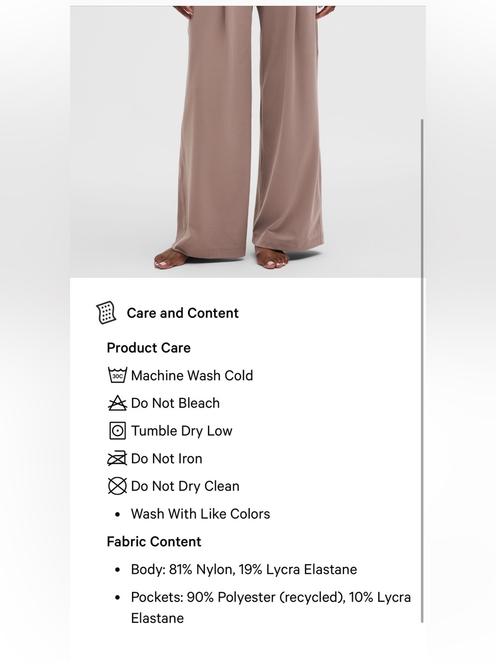 NWT Lululemon Align Palazzo Pant - Short Length, Size 4 - Burgundy Bay - Picture 11 of 16